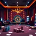 Experience the thrill of the casino at http://88aa.shop/, showcasing players enjoying poker and roulette under warm lights.
